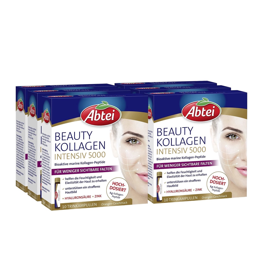 Collagen nước dạng ống Abtei Beauty Kollagen Intensiv 5.000 Trink-Ampullen , 250 ml