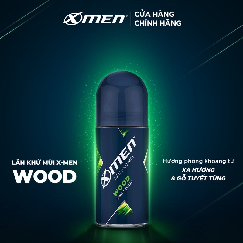 Lăn khử mùi X-Men Wood, Fire, Water, Metal 50ml