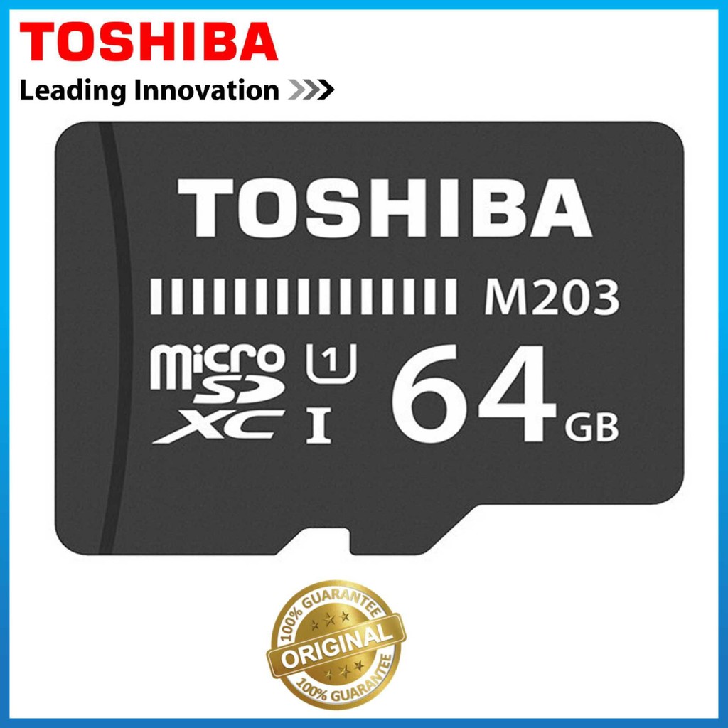 Thẻ nhớ MicroSDHC 64GB Toshiba M203 UHS-I U1 100MB/s - BH 5 năm - Hưng Long PC