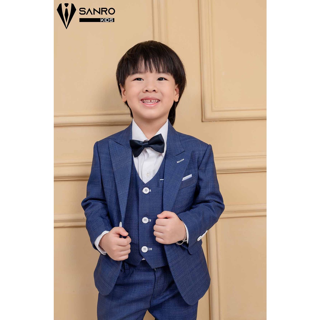 Bộ vest bé trai thiết kế màu tím