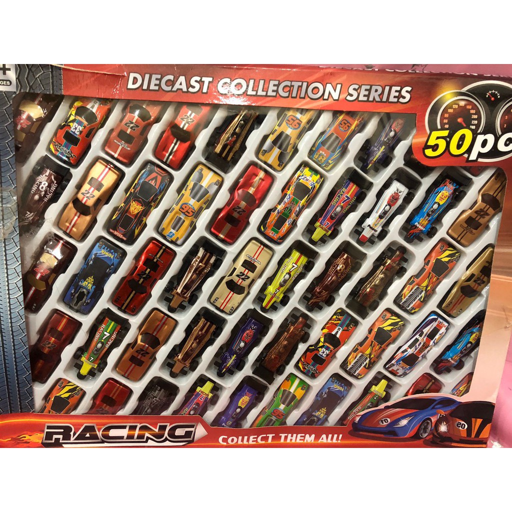 Set 50 xe ô tô mô hình bằng sắt cho bé