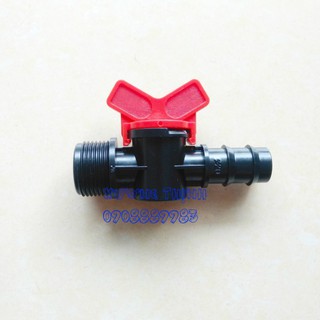 Bộ 2 van khóa ống PE 20 ren ngoài 27