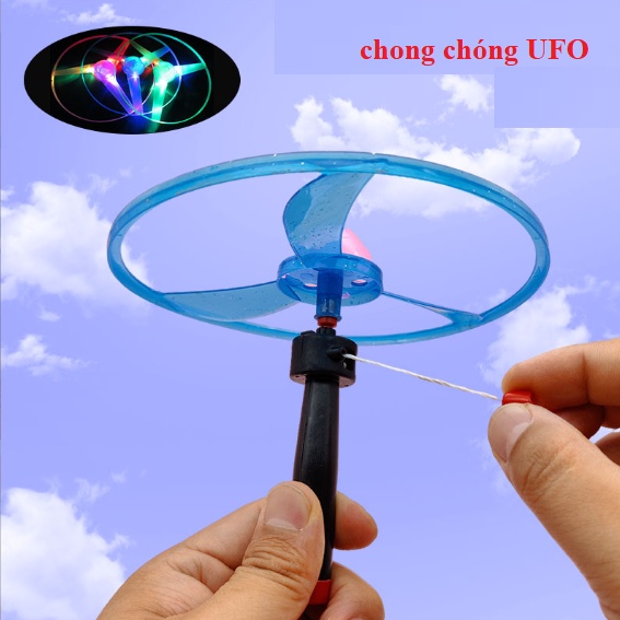 ĐỒ CHƠI TRẺ EM CHONG CHÓNG KÉO UFO 16CM