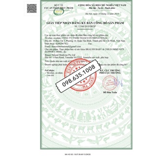 Brauer Immunity Support Tăng đề kháng cho bé