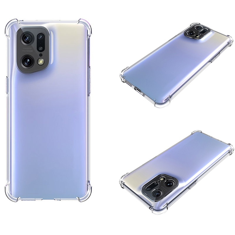 Ốp Điện Thoại Silicon Trong Suốt Chống Rơi Cho OPPO Find X5 X3 Pro Lite Reno 7 6 5 4 Pro 5G 4G A94 A15 A15S A53 A93 A92 A52