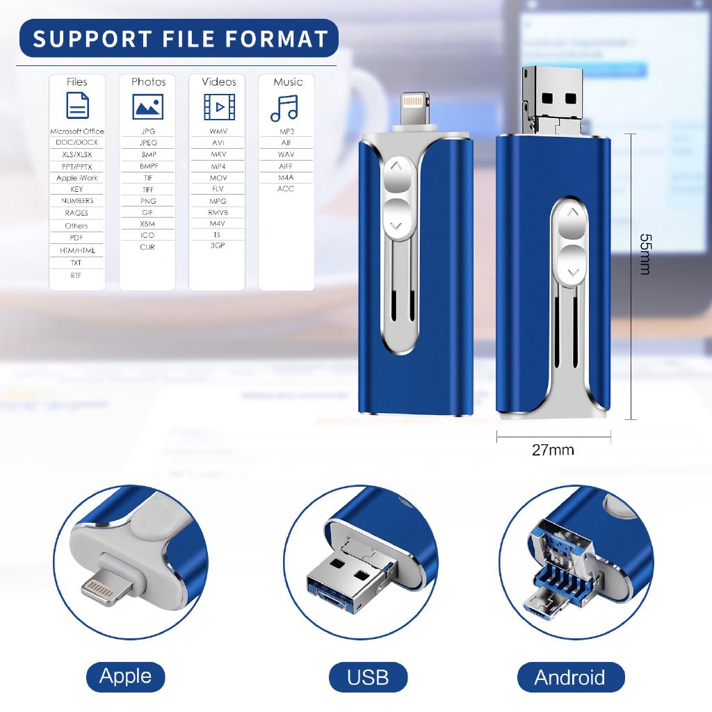 Ổ cứng dung lượng 512GB dành cho iPhone / iPad / Android Phone / PC