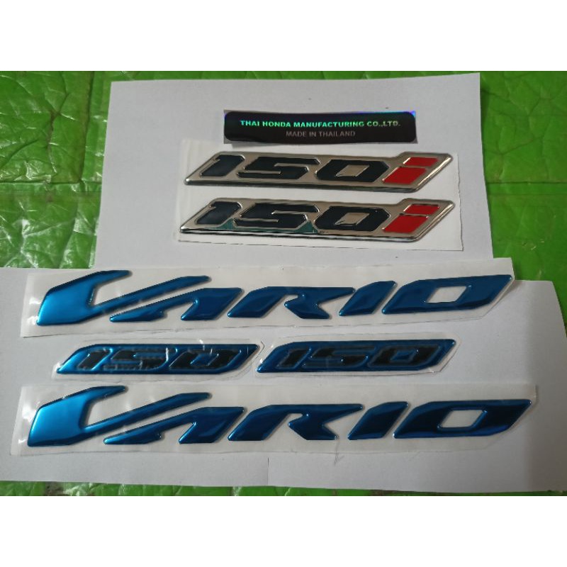 Bộ tem nổi Vario 150 đời mới màu xanh
