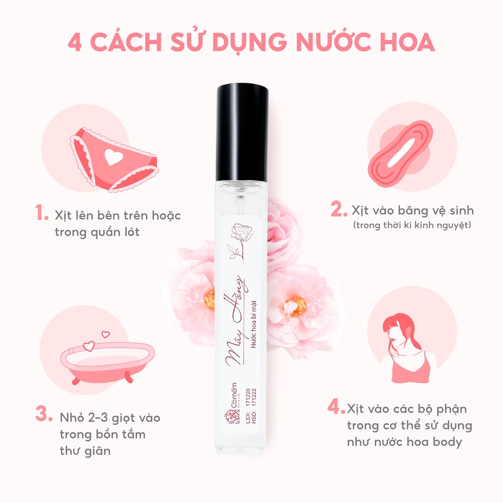Nước hoa Vùng Kín Bí Mật Từ Thiên Nhiên Hương Thơm Quyến Rũ Dùng Được Cho Cả Body 10ml