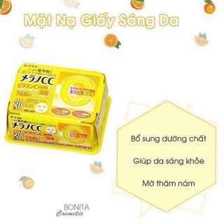 Mặt nạ CC Melano trắng da, mờ thâm mụn,nám
