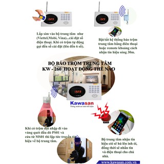 Báo trộm không dây KAWA KW-260SIM