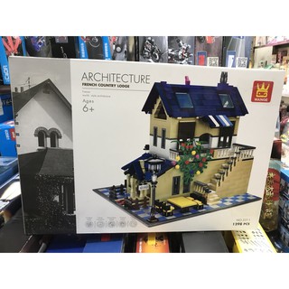 Đồ Chơi Xếp Hình Thành phố WANGE 5311 Ngôi nhà vùng quê nước Pháp