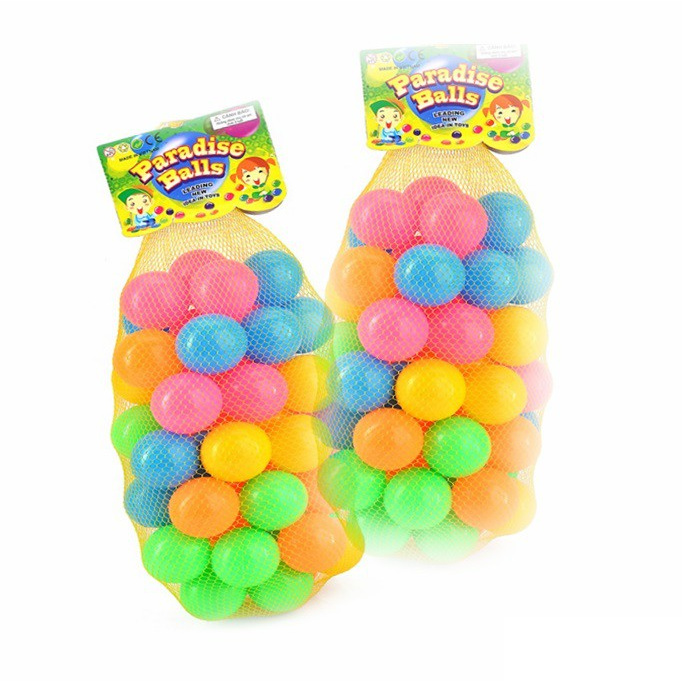 Combo 100 trái bóng nhựa mềm nhiều màu sắc - BX0965