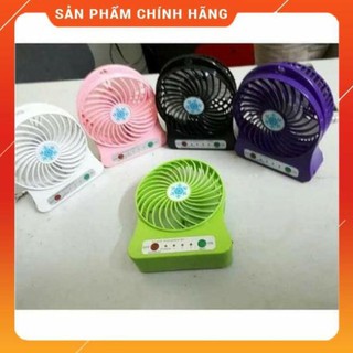 Freeship Quạt Sạc Mini Fan 3 tốc độ cực mát