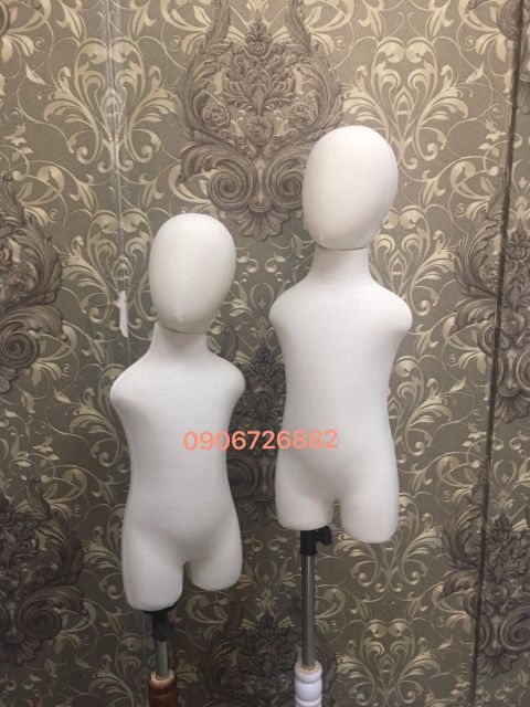 Manocanh trẻ em 2t, 4t, 6t có gắn đầu