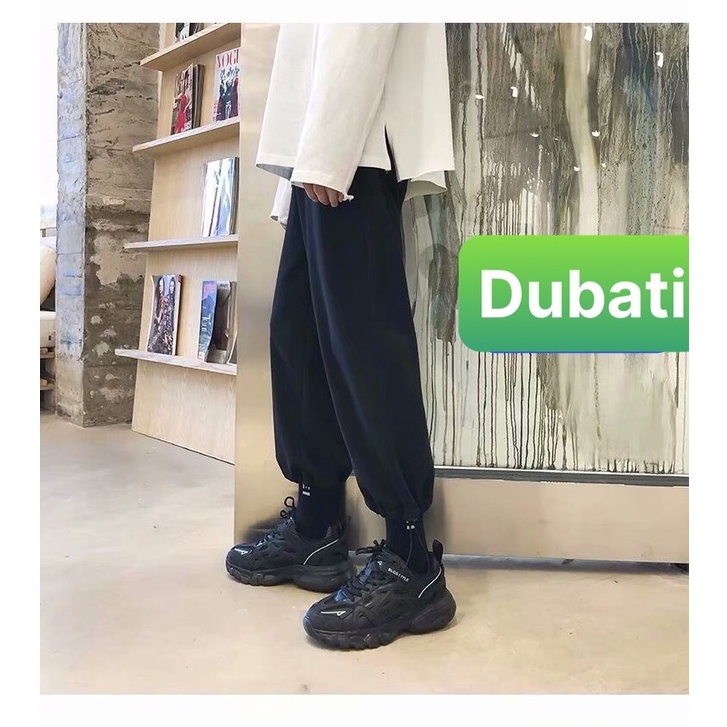QUẦN JOGGER THỂ THAO NAM NỮ ỐNG BO HỌA TIẾT TRƠN PHONG CÁCH SÀNH ĐIỆU MỚI- DUBATI FASHION
