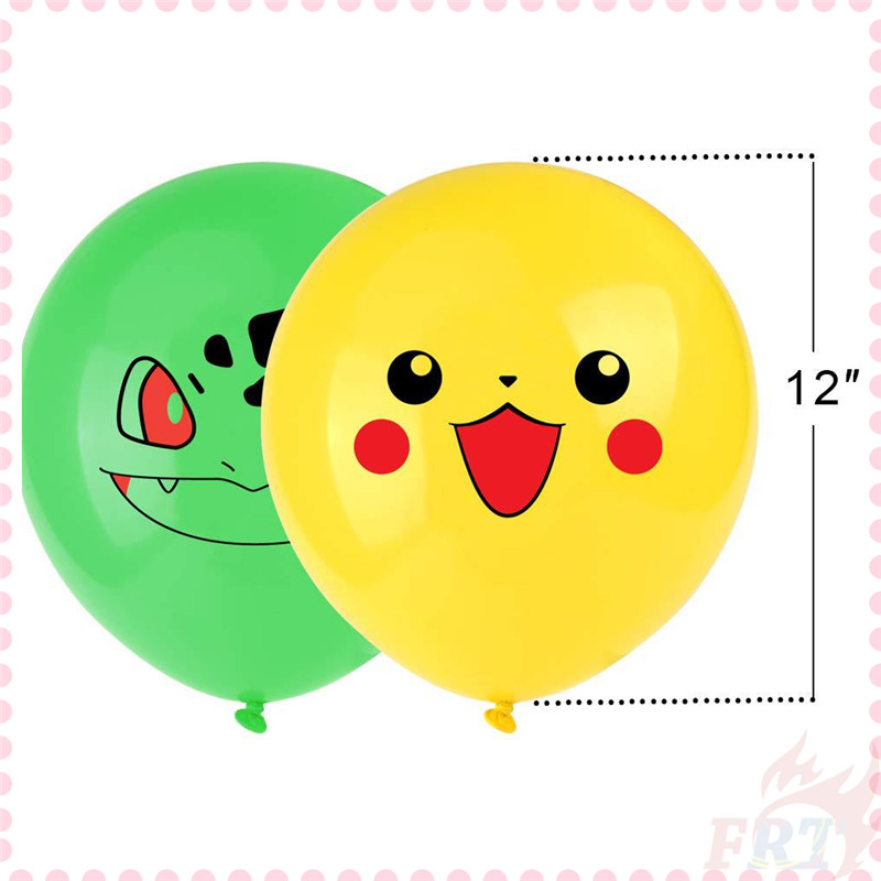 Bong bóng pokemon Pikachu/Charmander/Bulbasaur 12inch dùng trang trí bữa tiệc sinh nhật