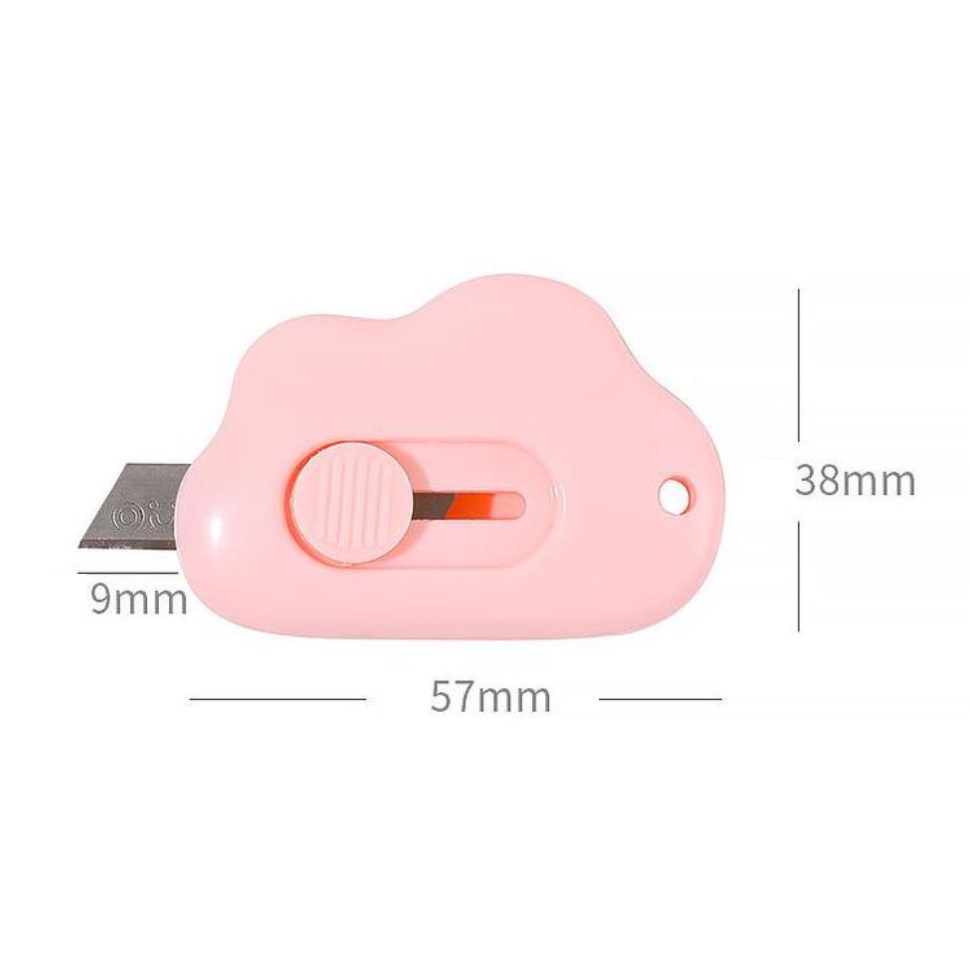 Dao rọc giấy mini hình đám mây cực đáng yêu, có thể treo móc khóa