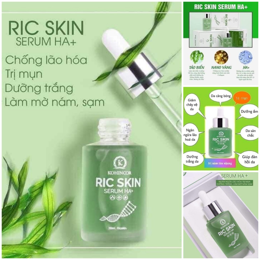 SERUM RIC SKIN LOẠI BỎ MUN, NÁM, TÀN NHAN, DƯỠNG TRẮNG DA