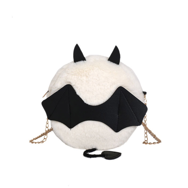 Túi Xách Đeo Vai Phối Dây Xích Phong Cách Halloween Dành Cho Nữ