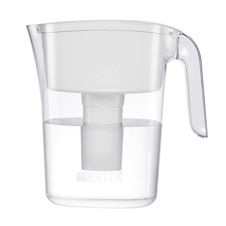 Bộ bình lọc nước Brita Lake Pitcher + 2 lõi lọc, White