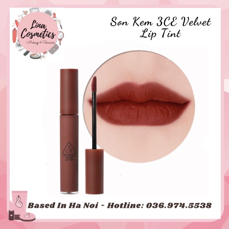 Son Kem Lì 3CE Velvet Lip Tint màu Bitter Hour Definition Taupe Mới Nhất