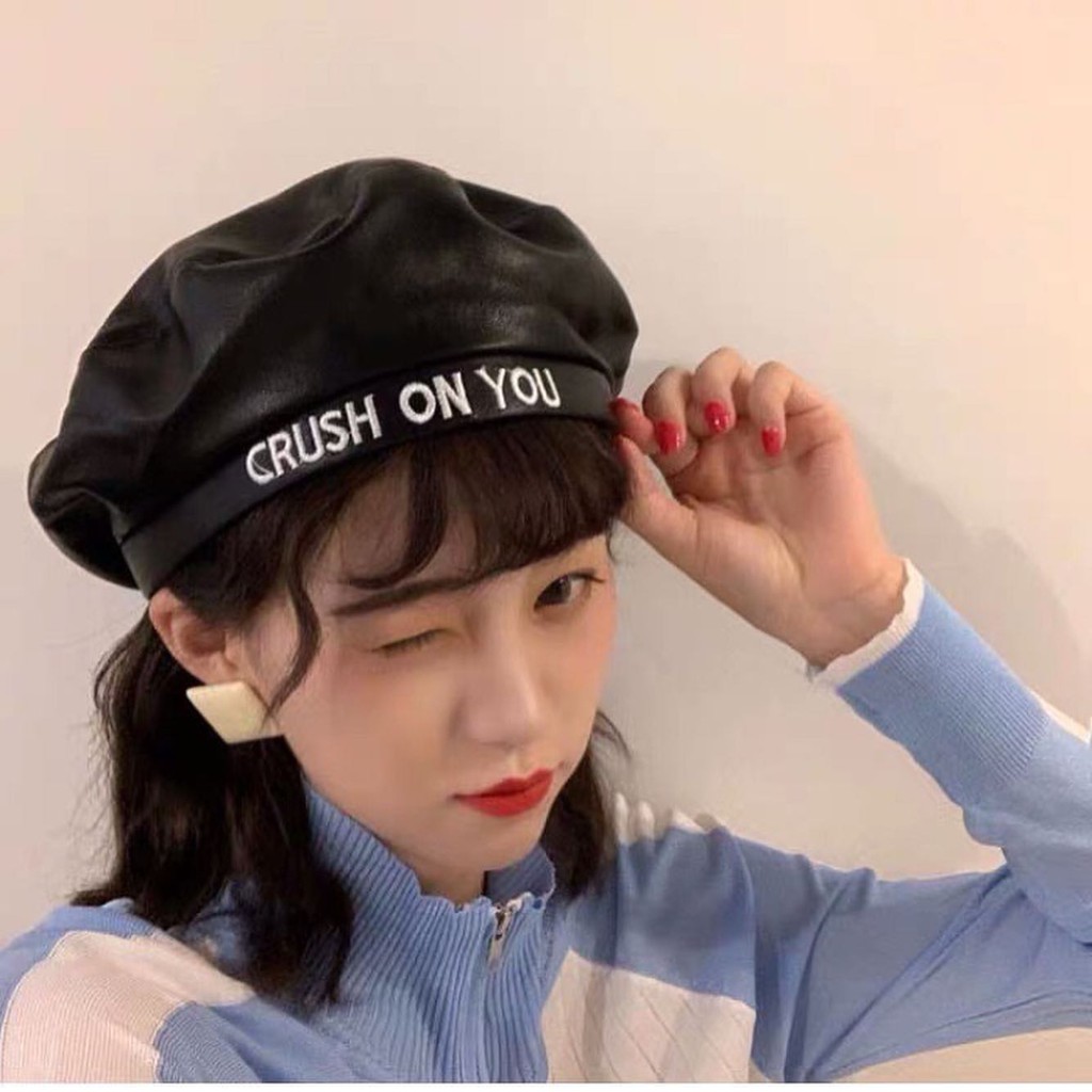 [ CAM KẾT LOẠI 1] Mũ Da Crush On You Da Bền Loại 1, Phù Hợp Mọi Xì Tai Phong Cách