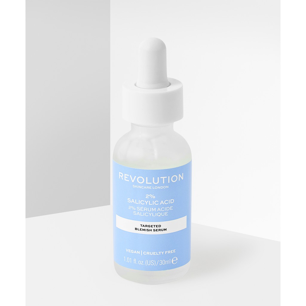 [TOP 1 SHOPEE] Tẩy da chết 2% BHA Revolution Skincare Salicylic Acid Targeted Blemish Serum 30ml (Bill Anh)