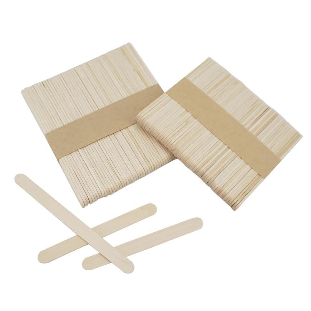 YIYU Que Gỗ Tự Nhiên Dùng Làm Kem Que DIY