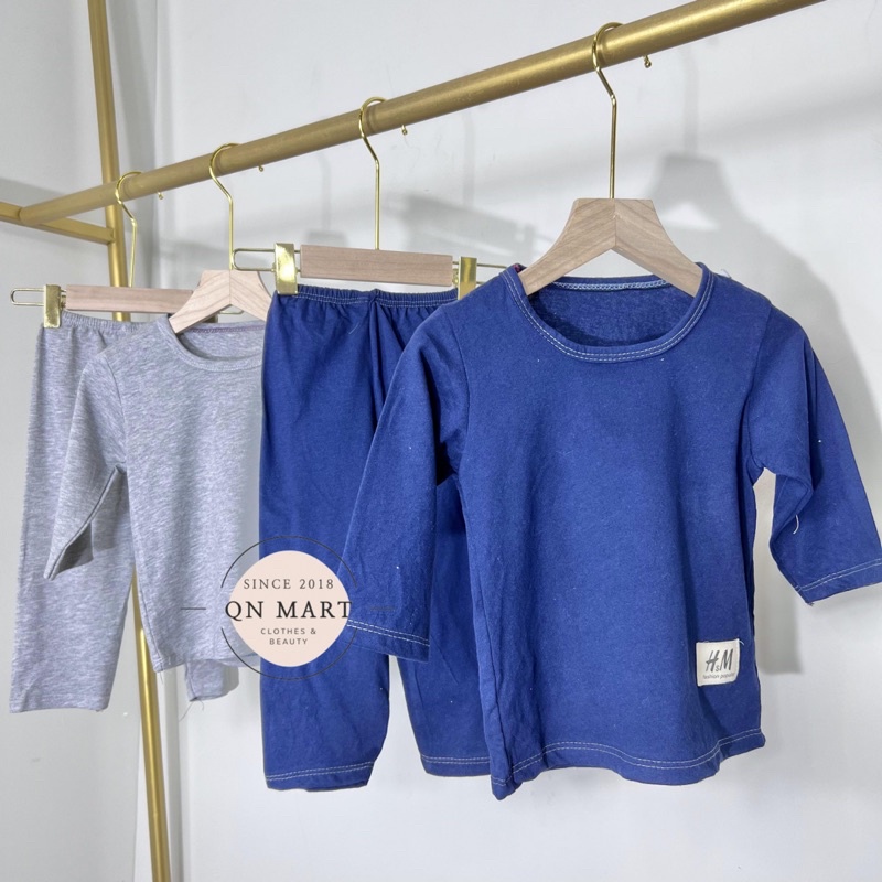 Quần áo trẻ em/ quần áo bé trai/ bộ thun lạnh cho bé , dài tay thu đông, bộ thun cotton trẻ em từ 3kg - 12kg