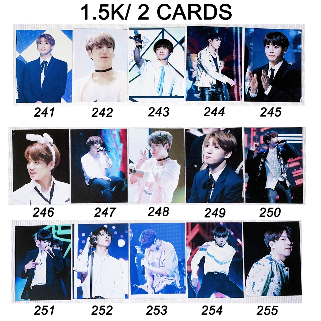 Sale set card BTS JUNGKOOK 2