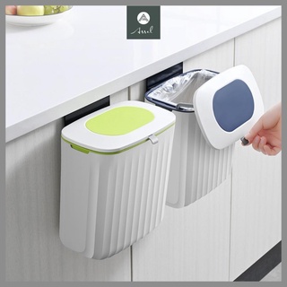 Thùng rác thông minh treo tủ bếp, thùng rác treo tường nhà vệ sinh inox 304 cao cấp tinh tế sang trọng ASSEL