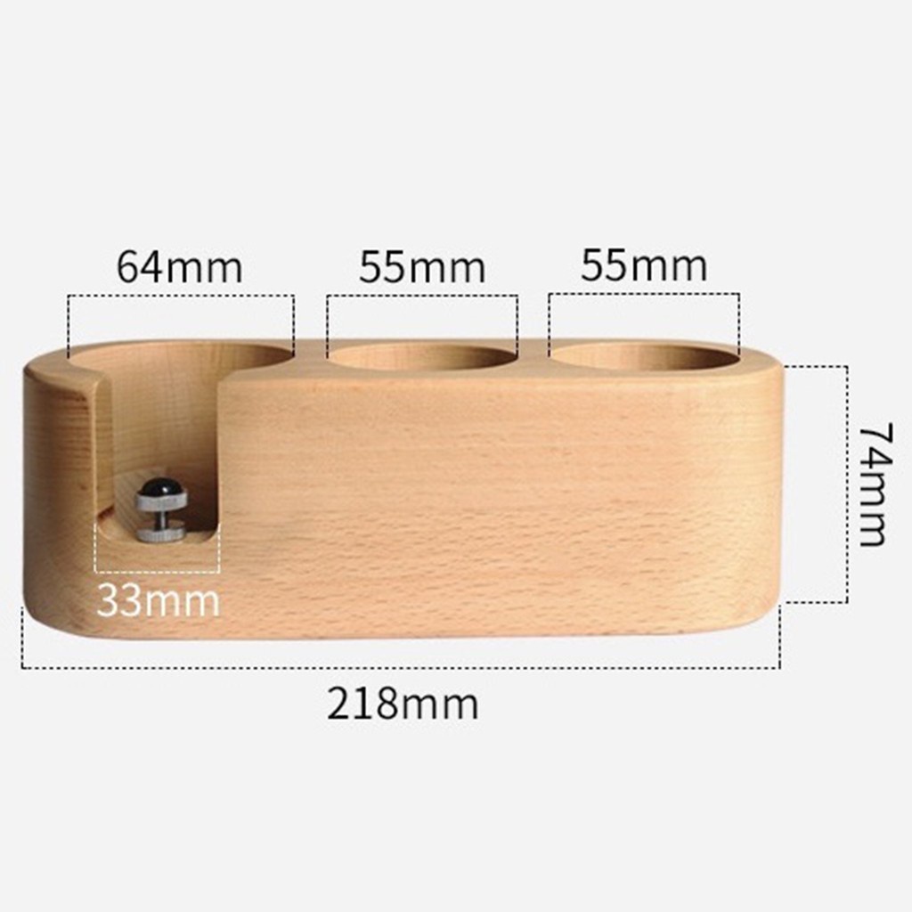 [Dolity2] Giá Đỡ Máy Pha Cà Phê Espresso Latte Bằng Gỗ