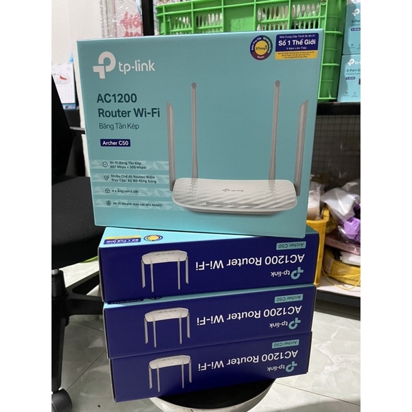 combo 4 bộ phát wifi tplink Archer C50 hàng mới