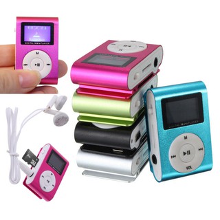 Máy nghe nhạc MP3 thiết kế nhỏ gọn chất lượng hỗ trợ gắn thẻ nhớ Micro SD TF màn hình LCD
