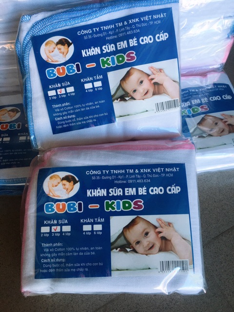Khăn sữa baby kisd(10 cái)