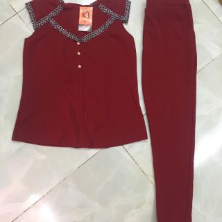 Đồ bộ thun cát hàn 2 size 40 đến 65kg