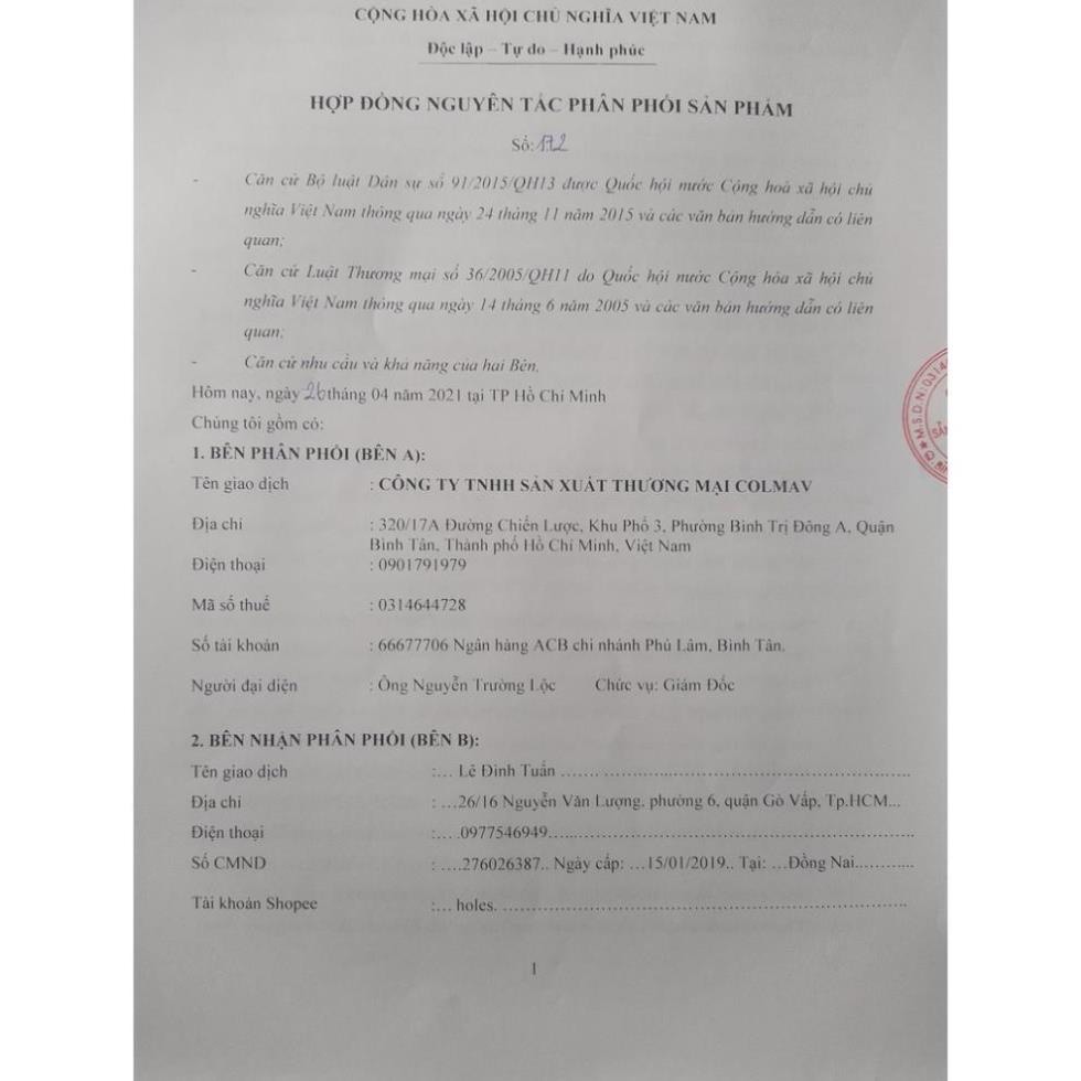 Sáp vuốt tóc Colmav Kingdom Pomade gốc nước 116gr