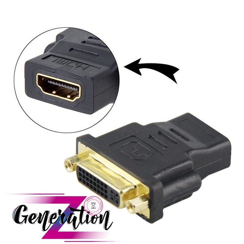 ĐẦU ĐỔI DVI SANG HDMI 2 ĐẦU CÁI