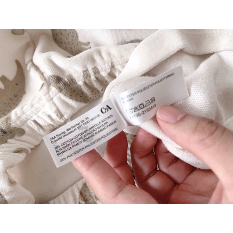 Bộ quần áo nỉ xuất dư C&amp;A cho bé