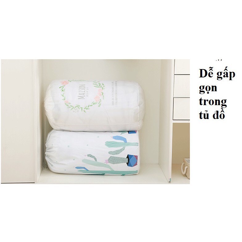 Túi đựng quần áo chăn màn hình trụ tròn không thấm nước siêu tiện lợi Dumi Shop