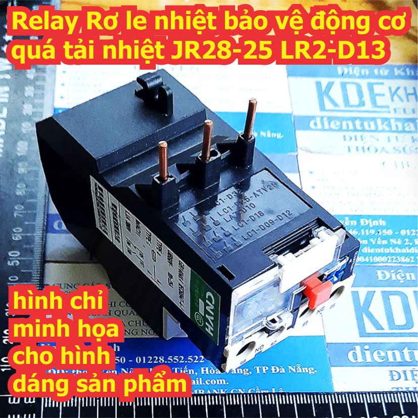Relay Rơ le nhiệt bảo vệ động cơ quá tải nhiệt JR28-25 LR2-D13 0.68-1.1A kde2592