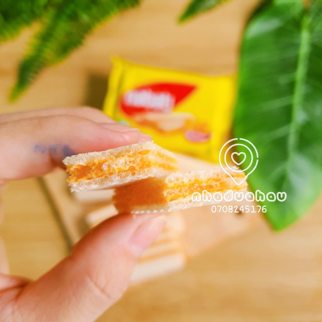 Combo 2 gói bánh xốp kẹp kem vị sô cô la/ phomai Nabati hàng Malaysia nhập chuẩn xịn gói 50gam