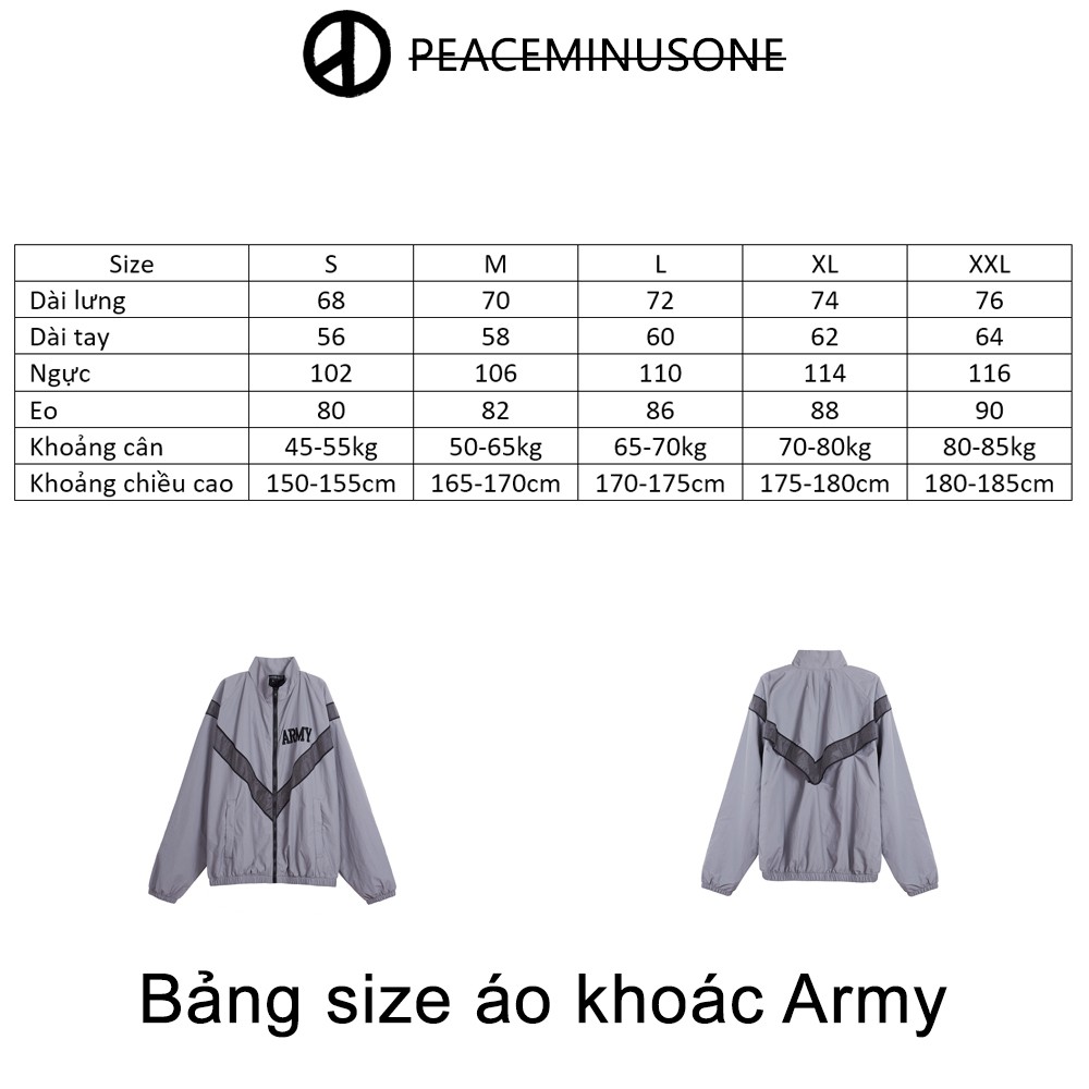 Áo khoác bomber Army PEACEMINUSONE