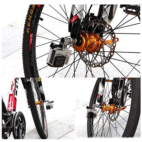 Lammcou Aluminium Bicycle Wheel Mount Clamp Bike Extension Adapter Compatible with Gopro Hero 9 8 7 Yi H9R Osmo Action Camera Accessory