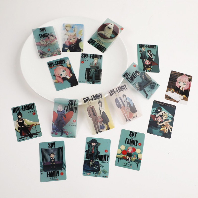 1 Tấm Thẻ Bài Anime SPY×FAMILY Anya Yor Forger Twilight Pvc Trong Suốt