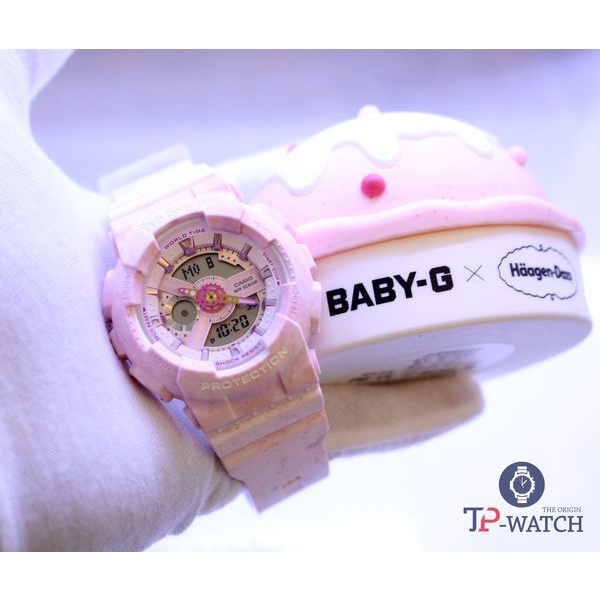 Đồng Hồ Nữ Dây Nhựa Casio Baby-G BA-110PI-4A Chính Hãng - BA-110PI-4APRH Hương Kem Dâu