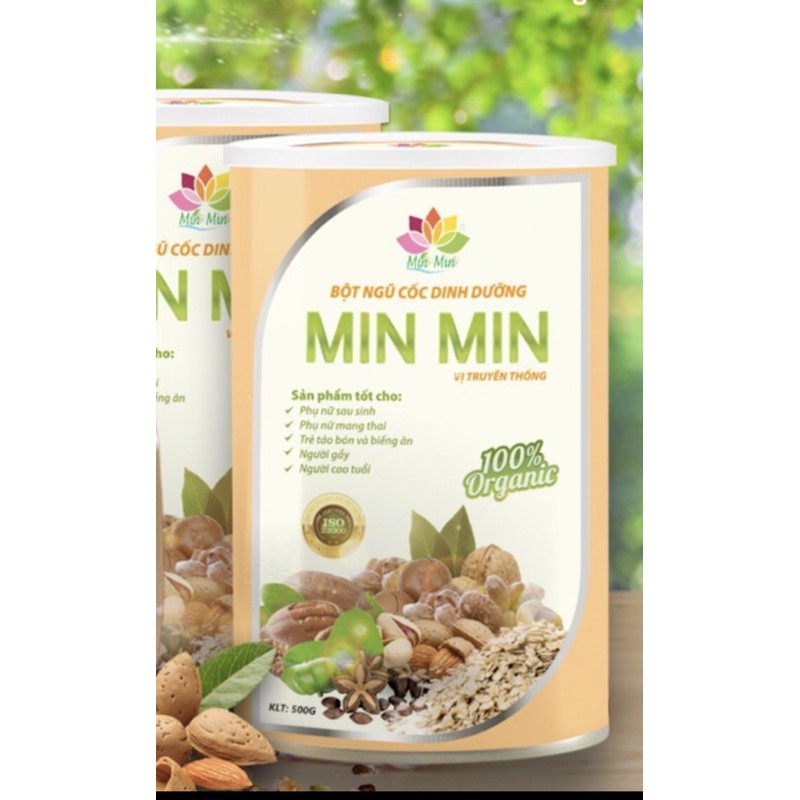 NGŨ CỐC LỢI SỮA DINH DƯỠNG MIN MIN LOẠI 29 HẠT (HỘP 500g)