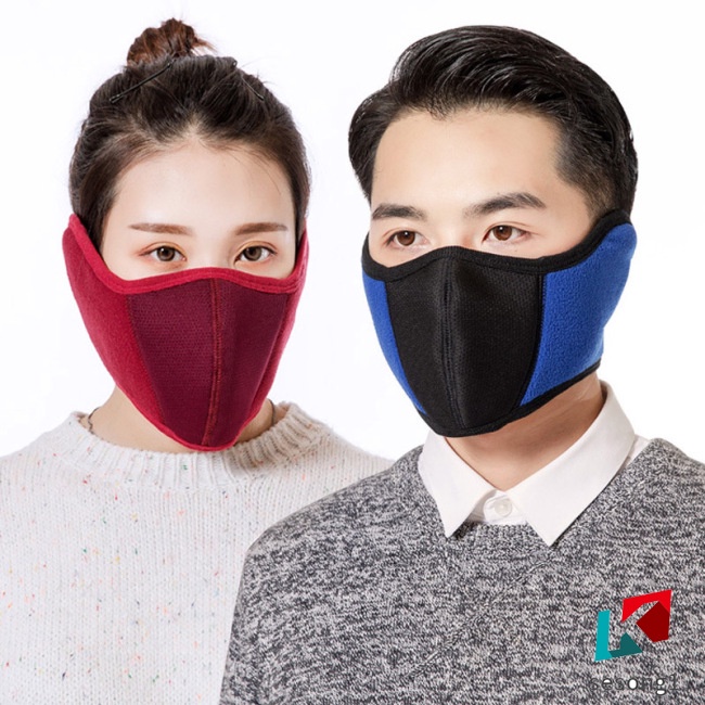 Khẩu Trang Che Tai Giữ Ấm Mùa Đông Bằng Lông Cừu Dành Cho Nam Và Nữ