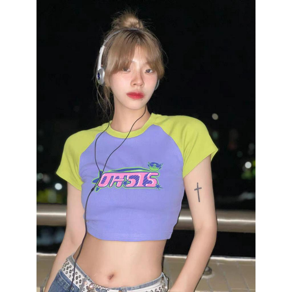 GD1 Áo phông áo croptop áo baby tee American Vintage 2023 New Style MA1906