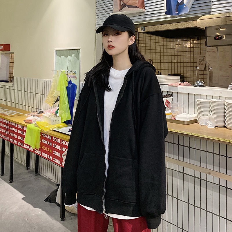Áo khoác nỉ trơn unisex